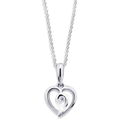Cutie Jewellery Romantický prívesok z bieleho zlata Z6298 1609 40 10 X 2