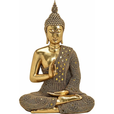 Nefertitis Buddha ujištění thajská soška Abhaja mudra - cca 49 cm