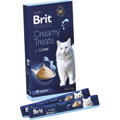 Brit Premium by Nature Cat Creamy Treats with Liver 6 x 15 g
