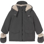Mayoral Парка с ръкавици Mayoral - С качулка, сива, 12 м (15-02421-044-12M) - ozone