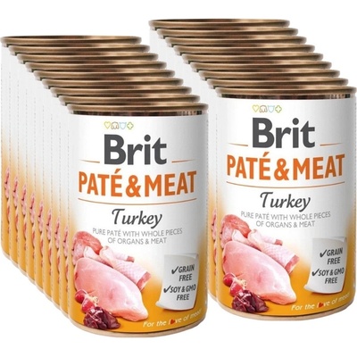 Brit Paté & Meat Dog Turkey 24 x 400 g