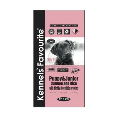 Kennels' Favourite Puppy & Junior храна за кучета със Съомга и Ориз 3 кг
