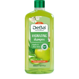 Дева Шампоан за нормална коса с ябълка и алое DeBa Natural Beauty, 500мл (120066)