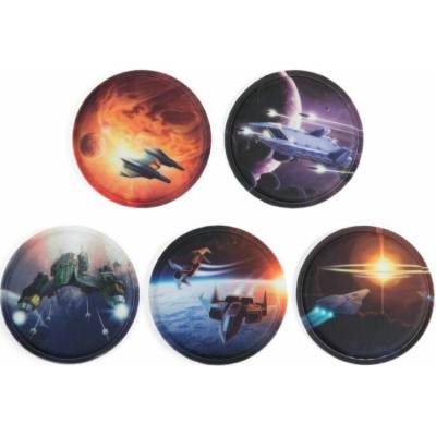 Sada ozdôb na batoh Ergobag Kletties Set - Space uni