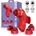 INTOYOU Beeny Vibrating Stimulator with Multifunction Caps Red