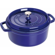 Staub Litinový hrnec s poklicí Cocotte tmavě modrá 20 cm / 2,2 l 1102091