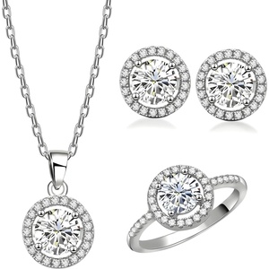 HARAHU Комплект Elegant Circles - Сребърен KP27536