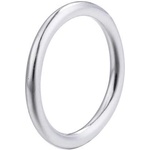 Silenti Jewelry Сребърен пръстен "Скромност" - 7 - 54.5мм (17.2мм диам. )