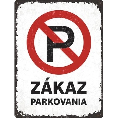 Postershop Plechová ceduľa: Zákaz parkovania - 30x40 cm