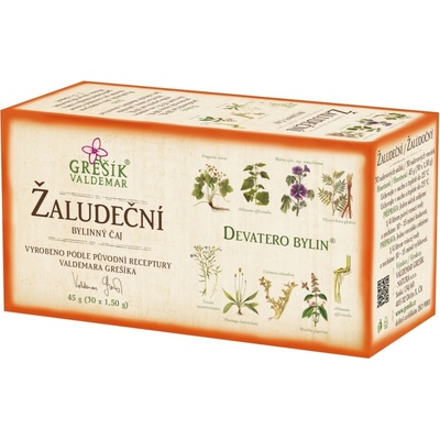 Grešík Žaludeční čaj Devatero bylin 30 x 1,5 g