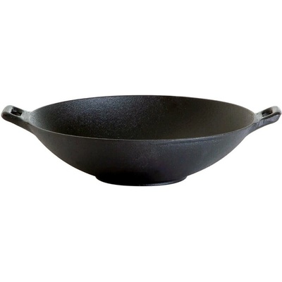 PWI Litinová WOK pánev se dvěma madly 30 cm