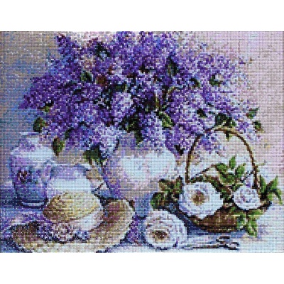 Collection D'Art Диамантен гоблен Collection D’Art - Люляк, 38 x 48 cm (DE5859)