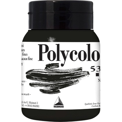 Maimeri Vynil Polycolor АКРИЛНА боя Black 530 500 ml 1 бр (M1234530)