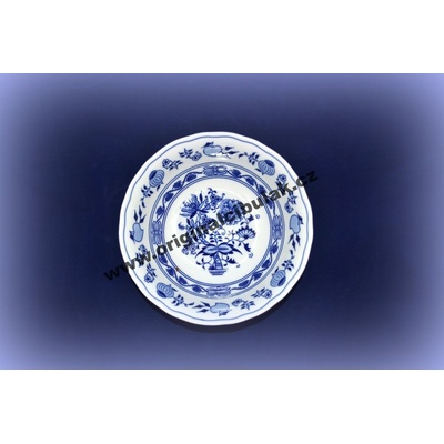 Český porcelán DUBÍ Cibulák mísa kompotová vysoká 21 cm