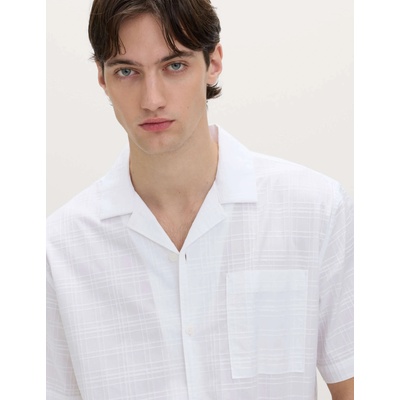 Marks & Spencer Ризи класическа кройка с къс ръкав, от чист памук Marks & Spencer бял Marks & Spencer | Byal | МЪЖЕ | L REG