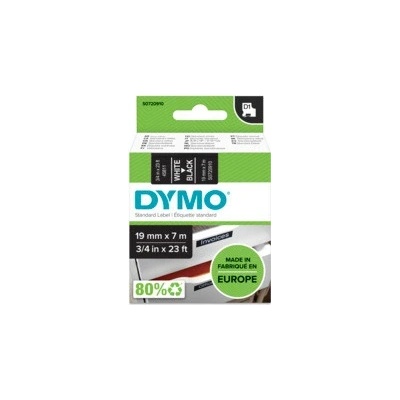 DYMO páska D1 19mm x 7m, biela na čiernej S0720910