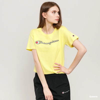 Champion CREWNECK T SHIRT žltá