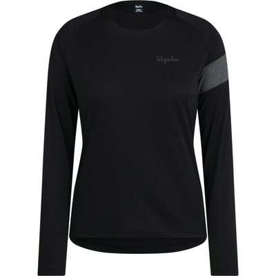 Rapha Women's Trail Long Sleeve Technical T-shirt Black/Grey