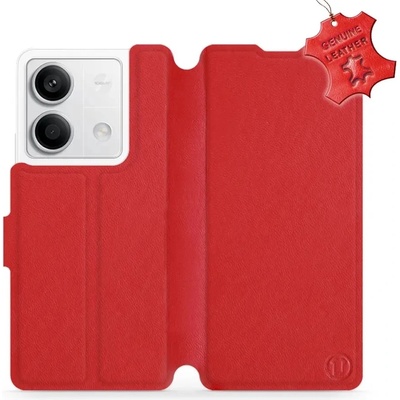 Kožené Mobiwear Flip Xiaomi Redmi Note 13 5G - Červené - L_RDS