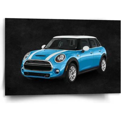 Sablio Obraz Mini sedan Černé pozadí - 120x80 cm