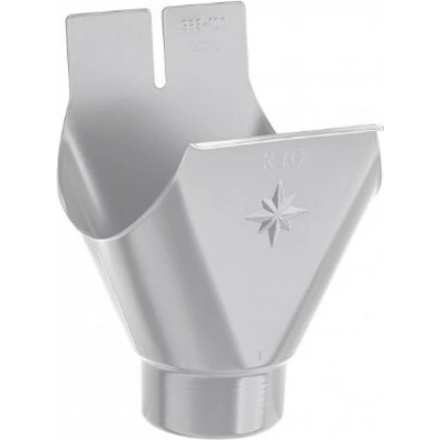 KJG Kotlík žľabový 333 mm Ø 120 mm pozink RAL 9006 Bielo hliníková
