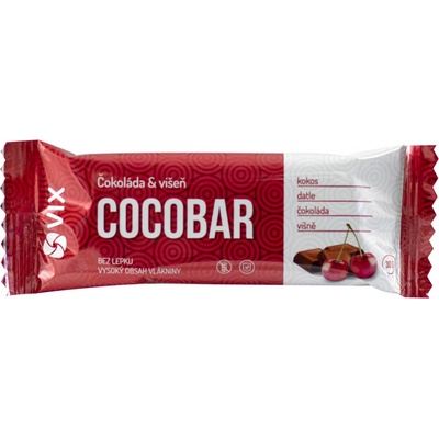 VIX Cocobar Horká čokoláda s višňou 30 g