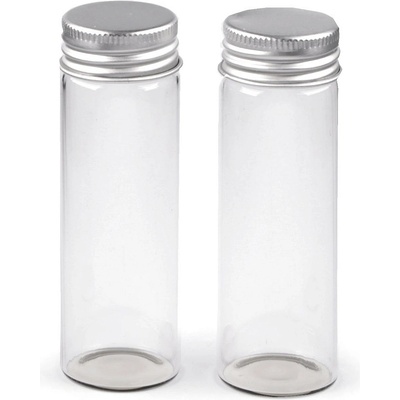Prima-obchod Skleněná lahvička se šroubovacím víčkem 30x90 mm, barva transparent