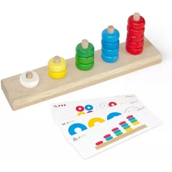 IGROTECO Комплект дървени пирамиди за броене (900439)