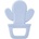 BabyJem Чесалка за зъби BabyJem - Cactus, Blue (628)