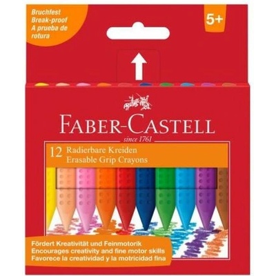 Faber Castell voskovky trojhranný tvar Grip 12 ks