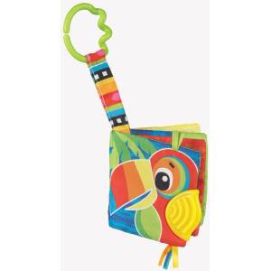 Playgro Мултисензорна Книжка-Гризалка Джунгла за Бебета от Playgro, 3м+ (Story Time)