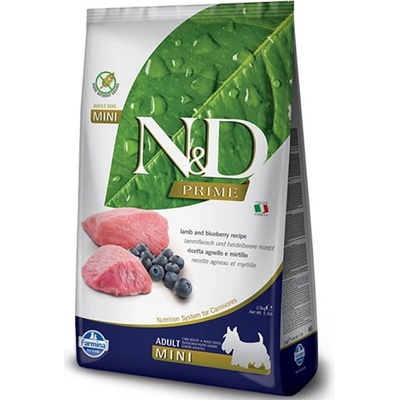 N&D Prime Dog GF Adult Mini Lamb & Blueberry 7 kg