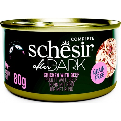 Schesir Cat After Dark Wholefood kuře/hovězí 80 g