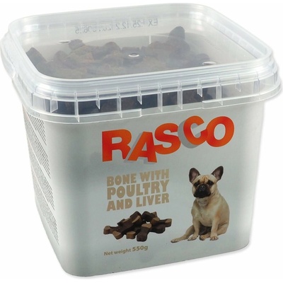 RASCO Pochoutka kost drůbeží s játry 2,5 cm 550 g