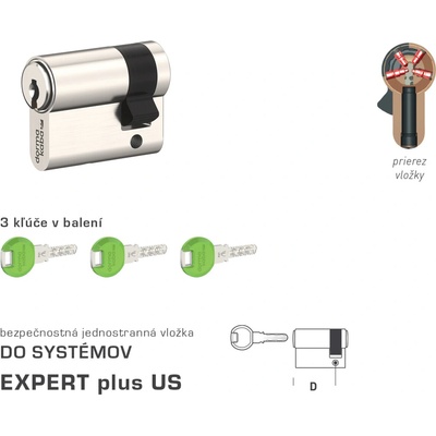 MPkovania DK - EXPERT plus US polvložka 30 mm