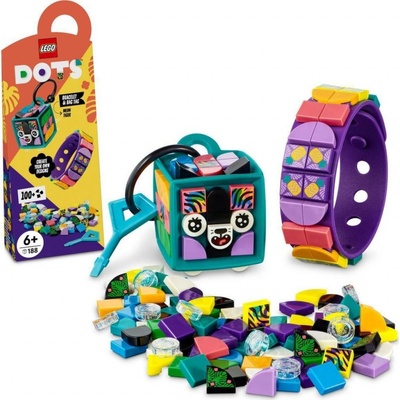 LEGO® DOTS™ 41945 Neónový tiger náramok & ozdoba na tašku