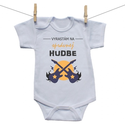 Body s krátkym rukávom Vyrastám na správnej hudbe