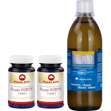 Pharma Activ Reishi Forte1000 90 kapslí 1+1 + Ag100 10ppm 500 ml