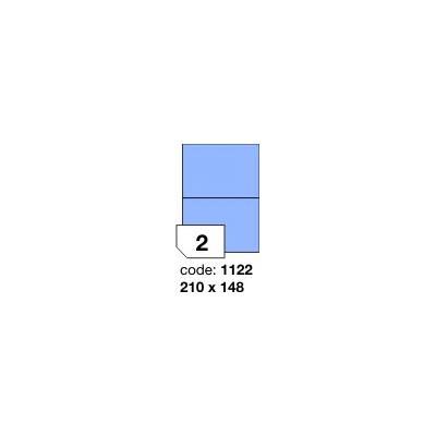 Rayfilm R0123 modré etikety 210x148mm A5 100 listů