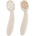 BabyJem Бебешки лъжички Babyjem - My First Spoon, 2 броя, Ecru (903)