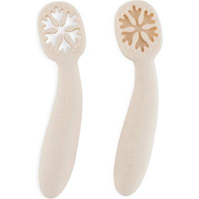 BabyJem Бебешки лъжички Babyjem - My First Spoon, 2 броя, Ecru (903)