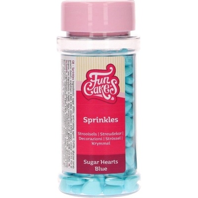 SLEVA: FunCakes Cukrová srdíčka - blue - 80g