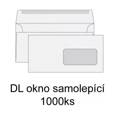 Obálka DL s oknem KRPA samolepící