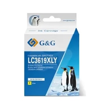 Image 1 of Compatible ГЛАВА ЗА BROTHER MFC J2330DW/J2730DW/J3530DW/J3930DW - Yellow - LC3619XLY (LC-3619XLY) - PN NP-B-03619XLY - G&G (200BRALC3619YGG)