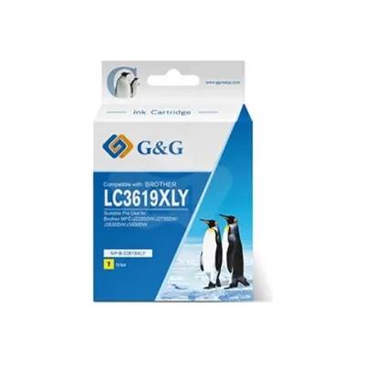 Compatible ГЛАВА ЗА BROTHER MFC J2330DW/J2730DW/J3530DW/J3930DW - Yellow - LC3619XLY (LC-3619XLY) - PN NP-B-03619XLY - G&G (200BRALC3619YGG)