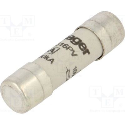 HAGER LF316PV Pojistka: tavná; 10x38mm; kulatý,průmyslová; 16A; 1kVDC; gPV