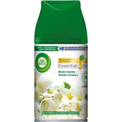 Air Wick automatický spray s vôňou bielych kvetov náhradná náplň 250 ml