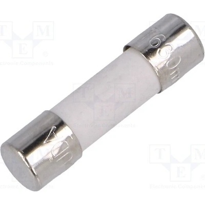 CONQUER ELECTRONIC UDA 630MA 250V Pojistka: tavná; keramická,kulatý; 630mA; 250VAC; zpožděná; 5x20mm