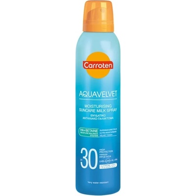 Carroten Слънцезащитен овлажняващ спрей за тяло, Carroten Aquavelvet Moisturising Suncare Milk Spray SPF30 200ml