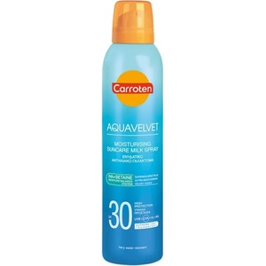 Carroten Слънцезащитен овлажняващ спрей за тяло, Carroten Aquavelvet Moisturising Suncare Milk Spray SPF30 200ml